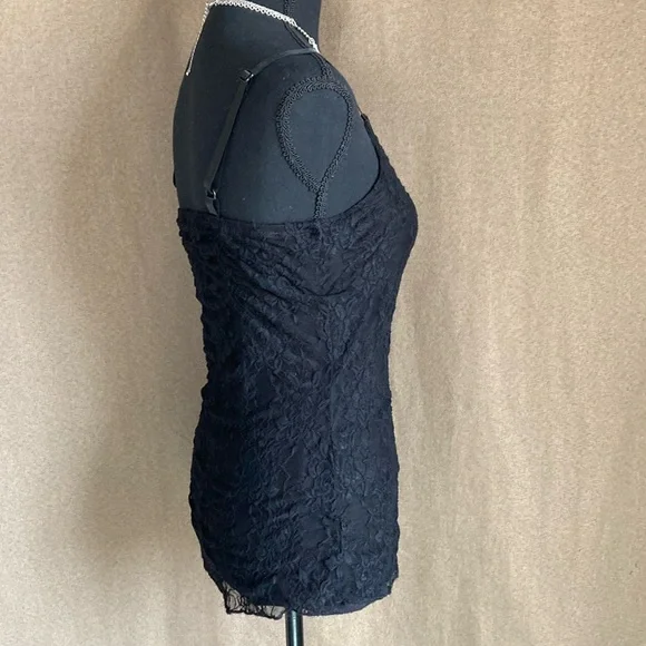 Maurice’s Elegant Black Lace Camisole Top Size M - Picture 3 of 6